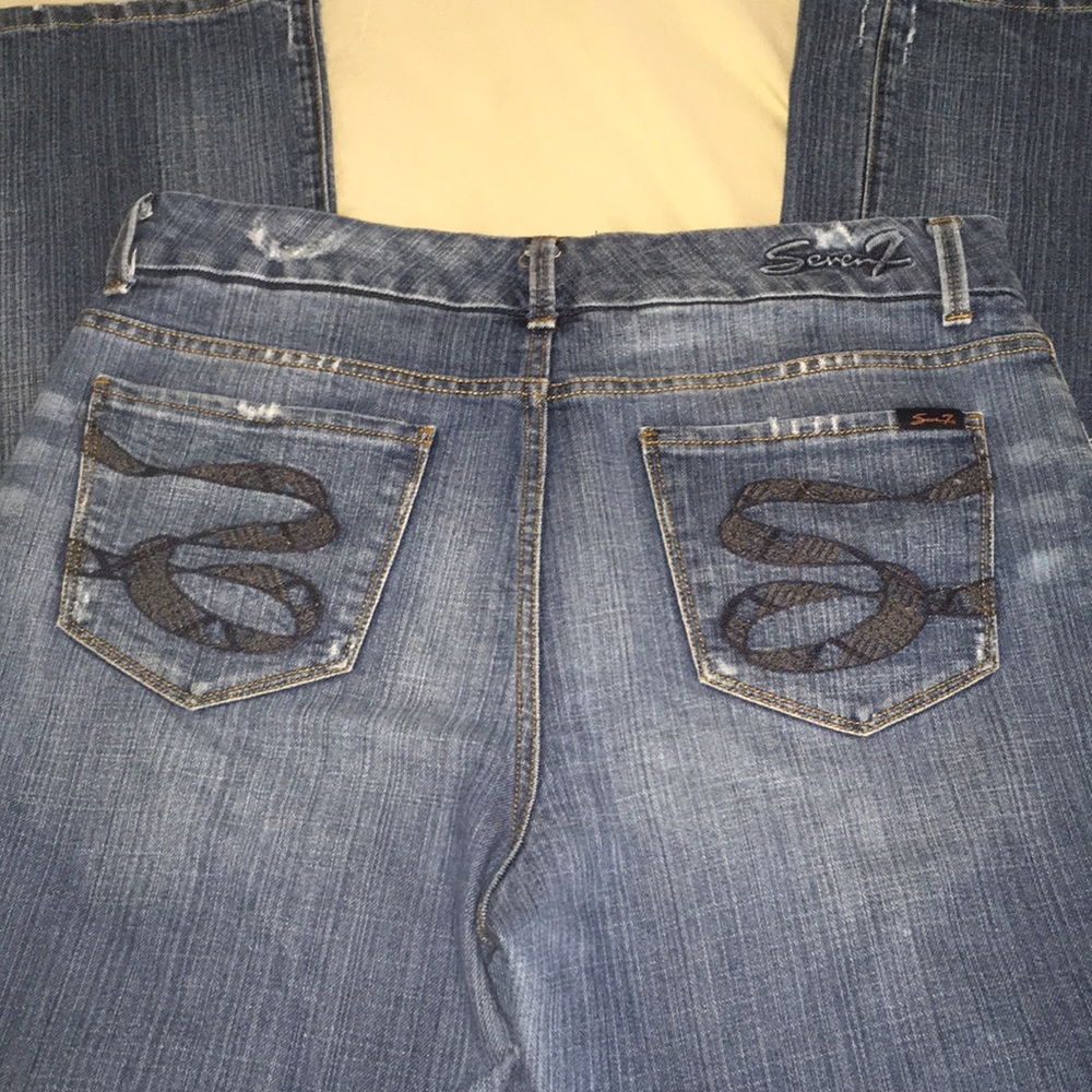 SEVEN7 DISTRESSED JEANS
